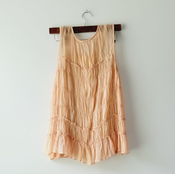 Floreat Anthropology peach nude color sleeveless top size S - Picture 9 of 9